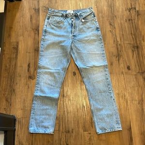 Agolde cropped straight leg jeans